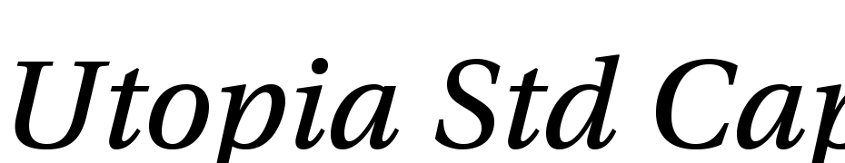 Utopia Std Caption Italic cкачати шрифт безкоштовно